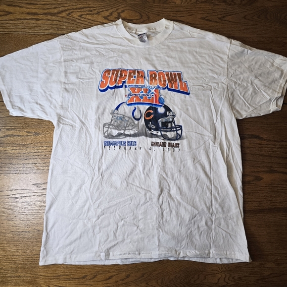 NFL Other - Super Bowl XLI 2007 T Shirt Colts vs Bears Indianapolis Jerzees Vintage XL NFL